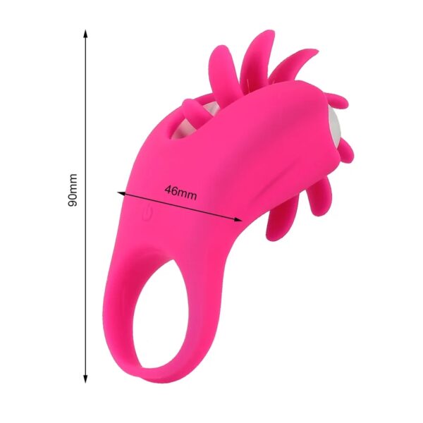 RECHARGEABLE ROTATING VIBRATING RING FOR MALE PENIS - Image 4