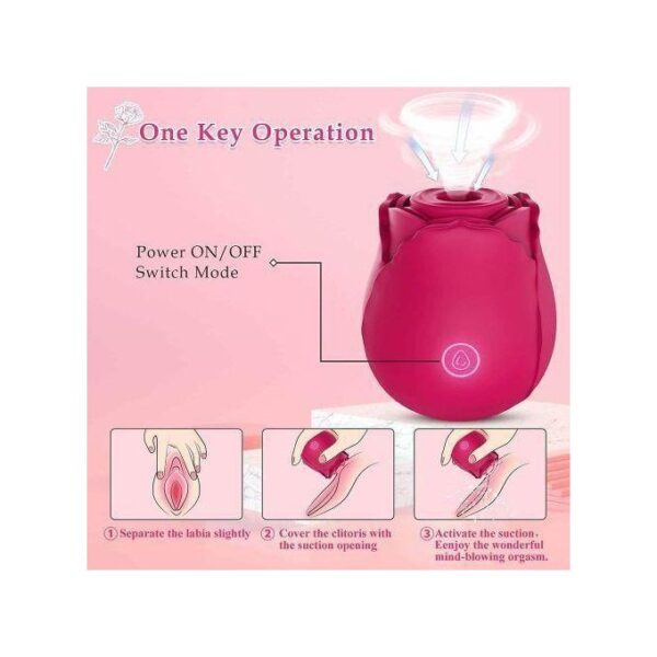 ROSE VIBRATOR FOR WOMEN (CLIT AND NIPPLE SUCKER) - Image 6