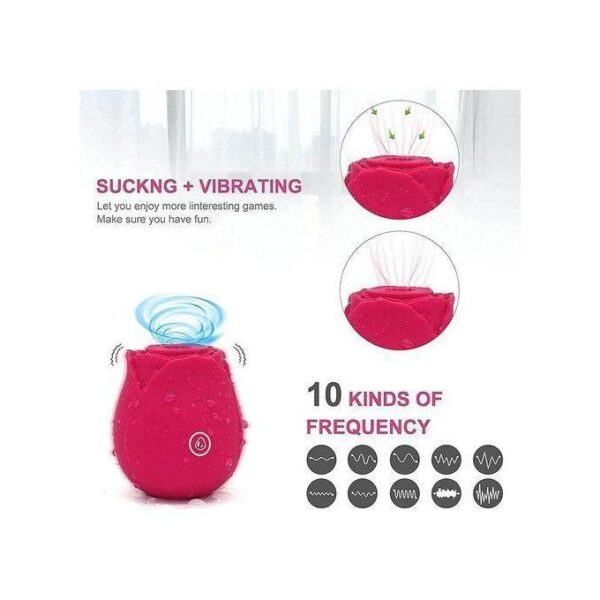 ROSE VIBRATOR FOR WOMEN (CLIT AND NIPPLE SUCKER) - Image 4