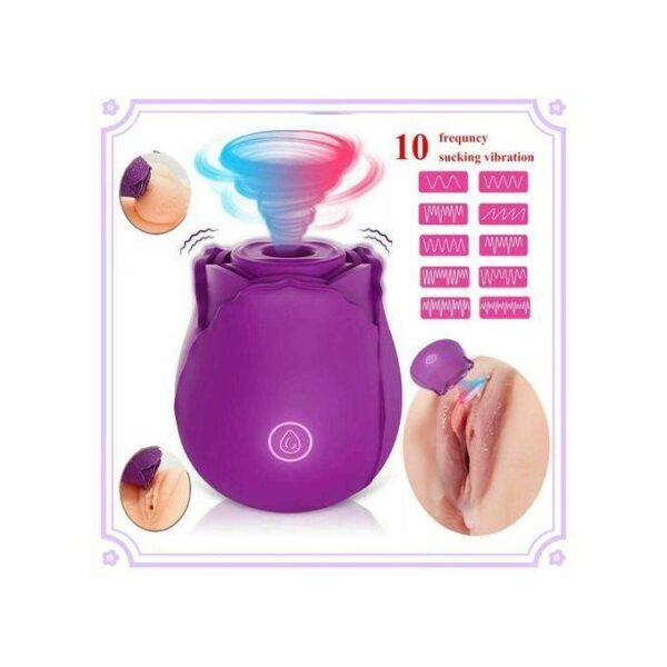 ROSE VIBRATOR FOR WOMEN (CLIT AND NIPPLE SUCKER) - Image 5